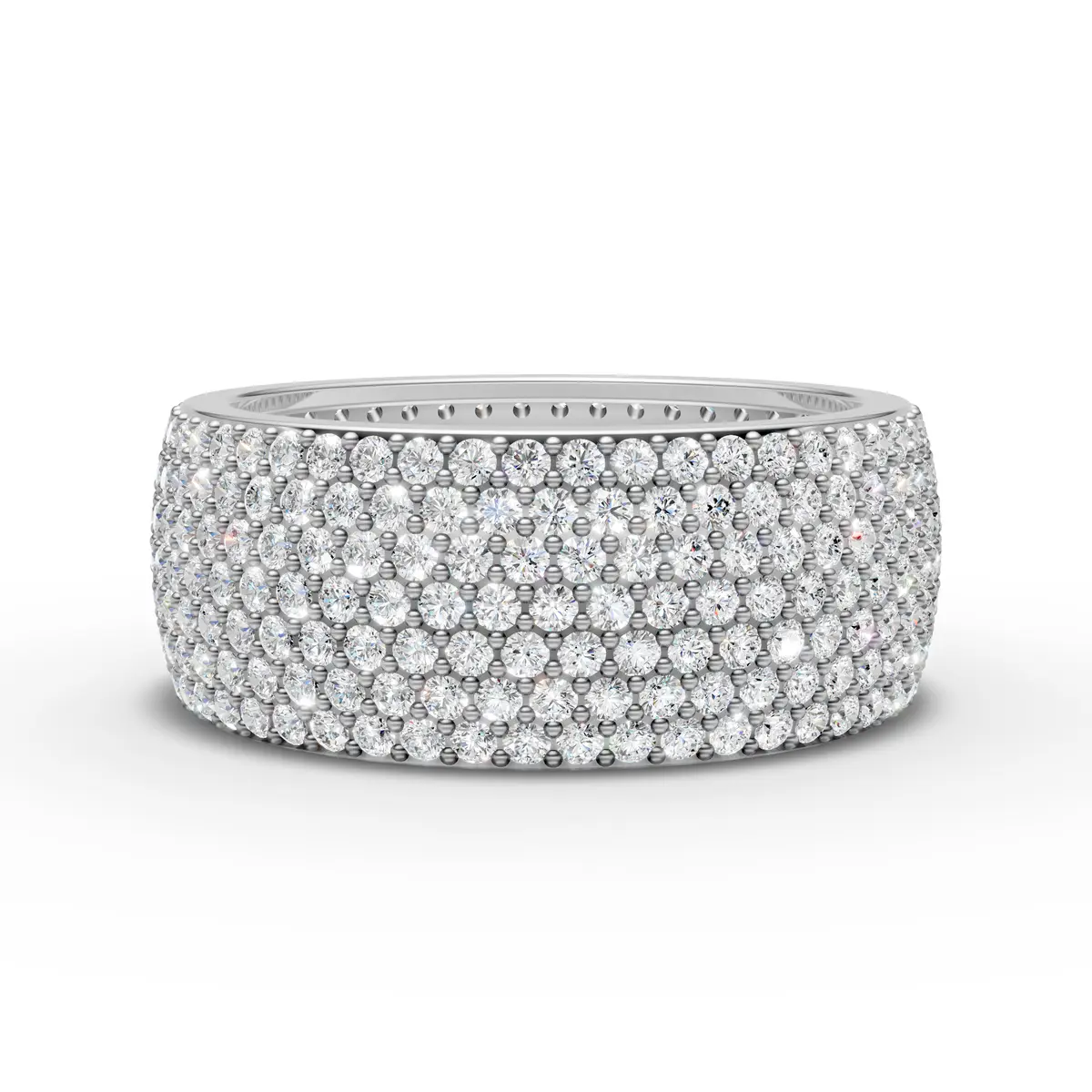 7 Line Diamond Band